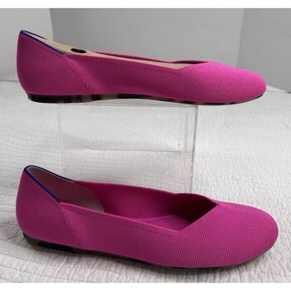 Rothy's The Pointed Toe Slip On Flat Shoes SZ 13 Dragon Fruit Chic NWB - Picture 1 of 5